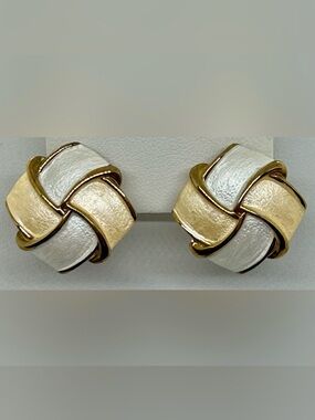 18KT Gold Plated Enamel Designer Earrings